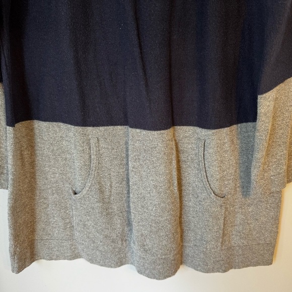 Banana Republic Colorblock Drawstring Collar Oversized Sweatshirt Tunic Sz M - Picture 4 of 8